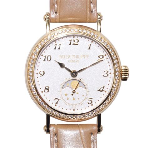 Patek Philippe Hand Wind Diamond White Dial Watch 